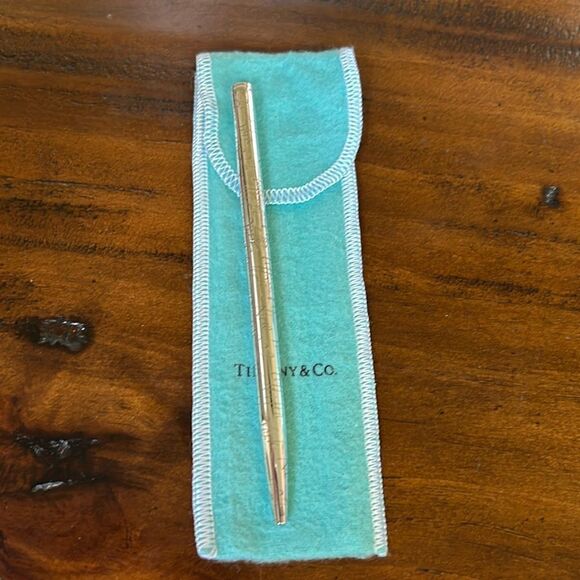 Tiffany & Co Ballpoint pen with original cloth case - Picture 1 of 7